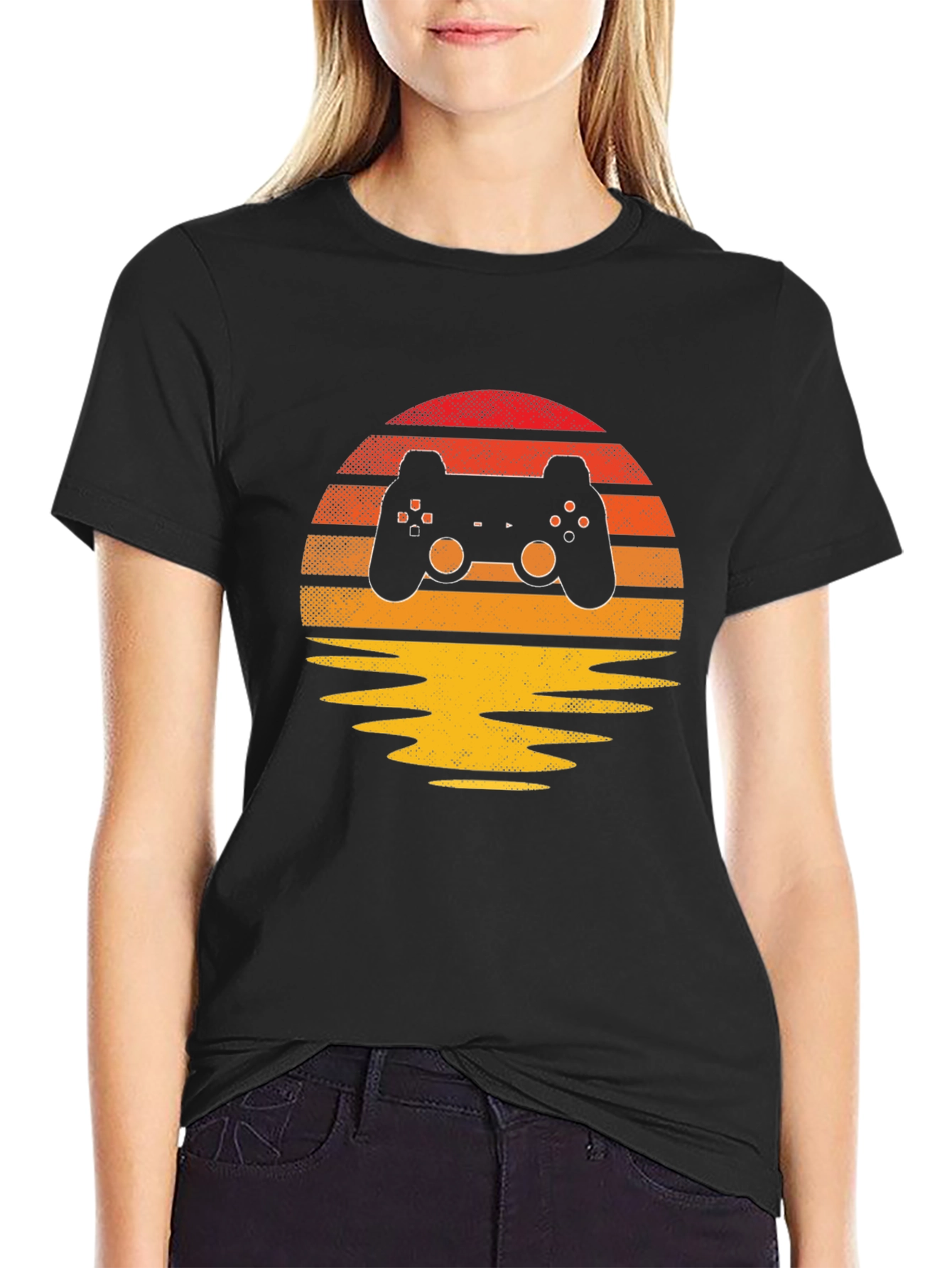 Retro Gamer Sunset Tee