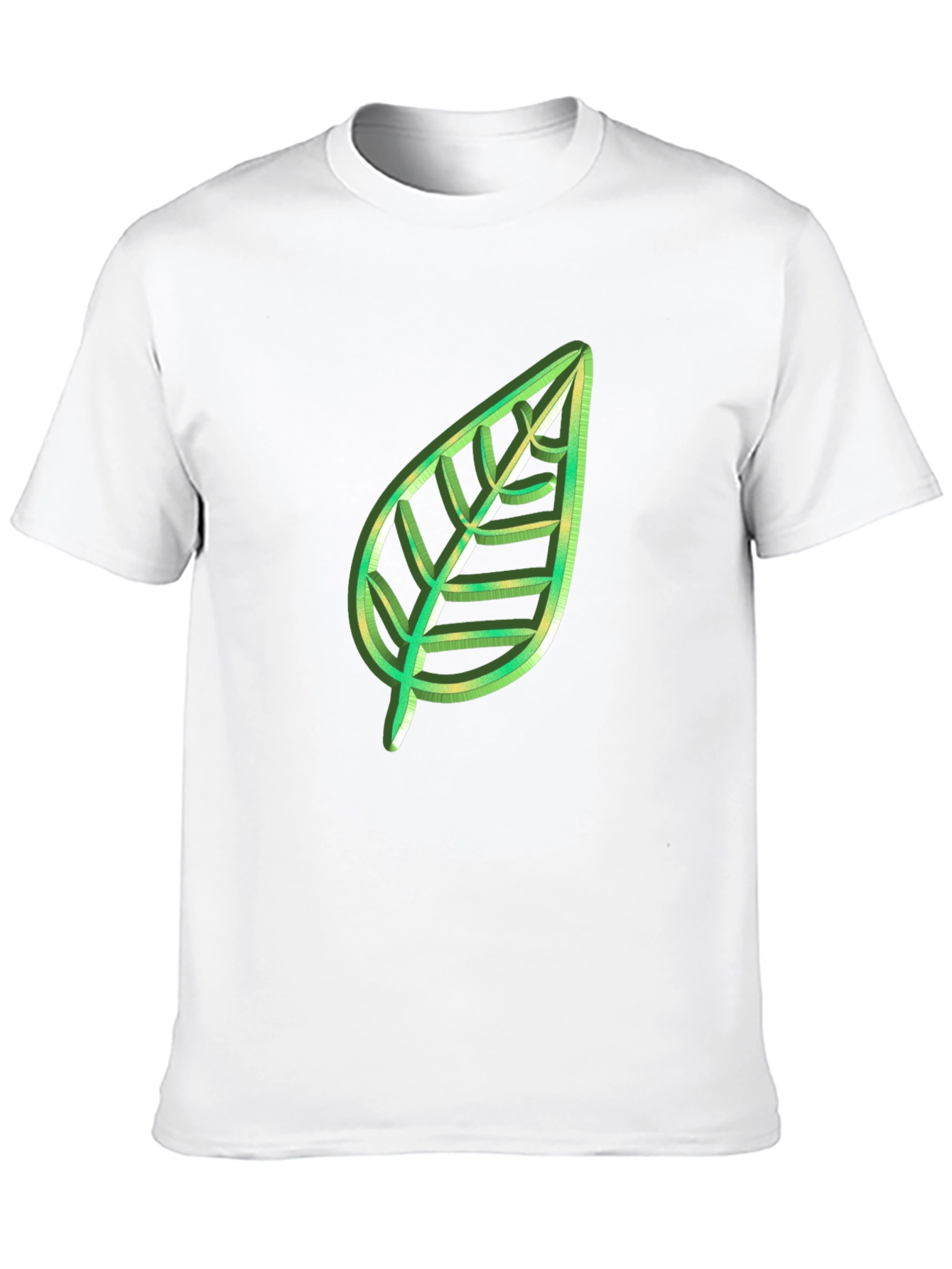 Leaf Graphic Black T-Shirt - Nature Lovers Tee