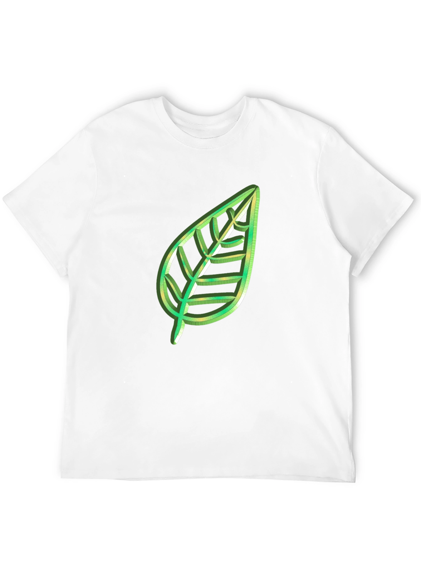 Leaf Graphic Black T-Shirt - Nature Lovers Tee