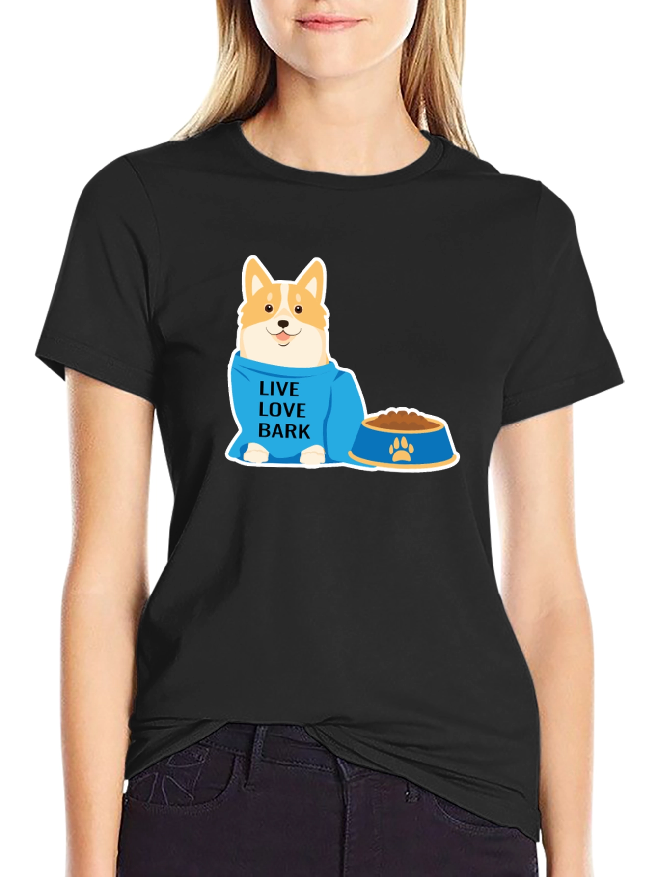 Live Love Bark Dog T-Shirt - Pet Lover Tee