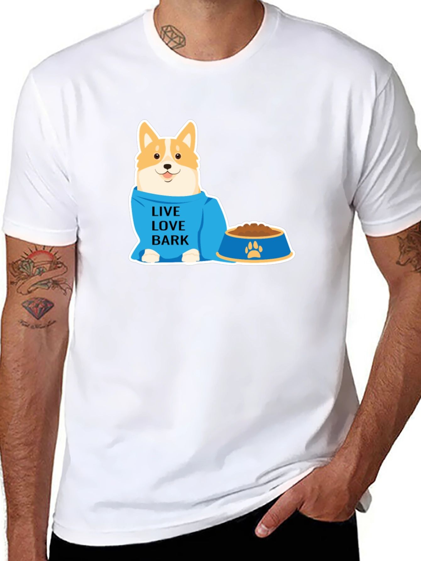 Live Love Bark Dog T-Shirt - Pet Lover Tee