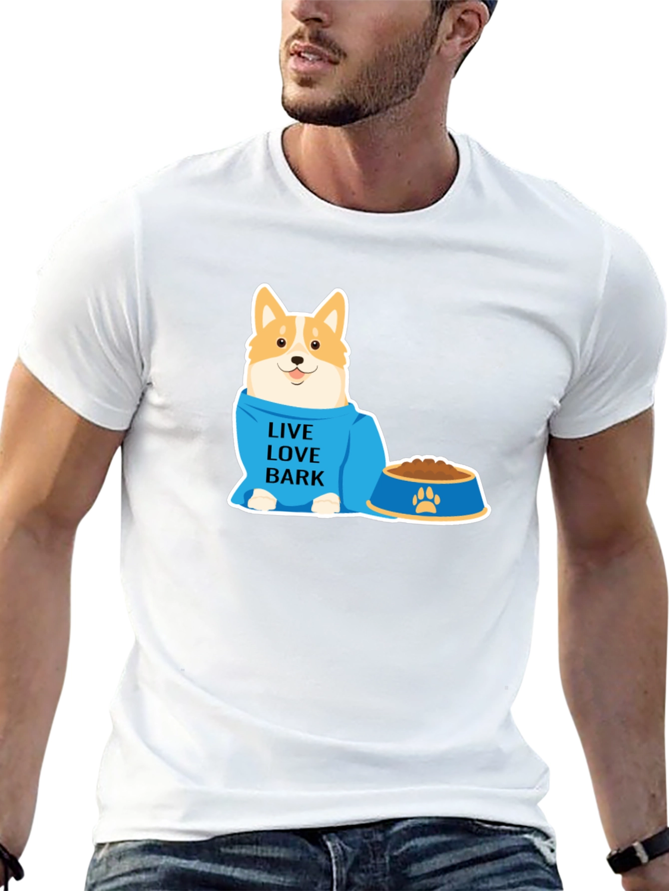 Live Love Bark Dog T-Shirt - Pet Lover Tee