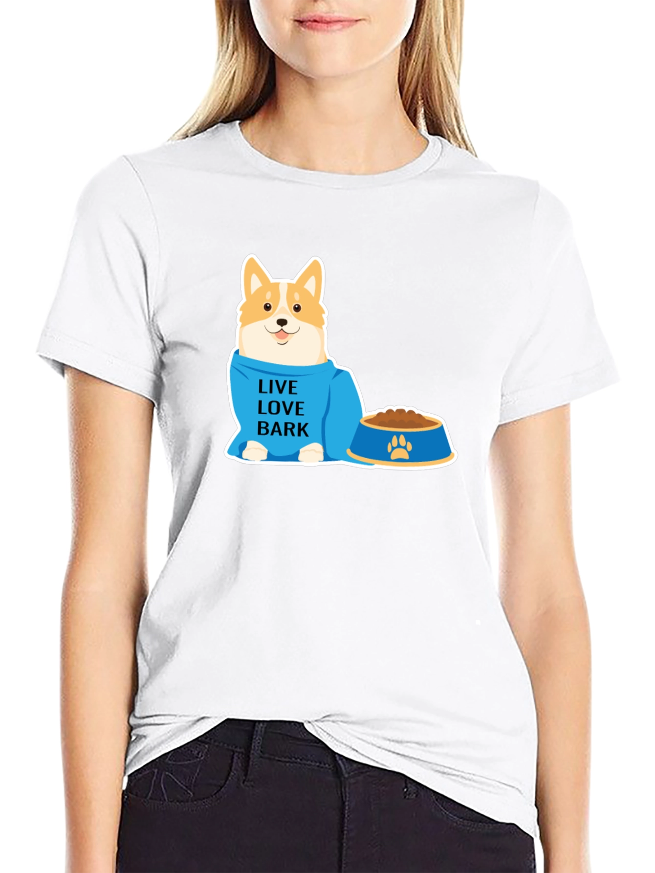 Live Love Bark Dog T-Shirt - Pet Lover Tee
