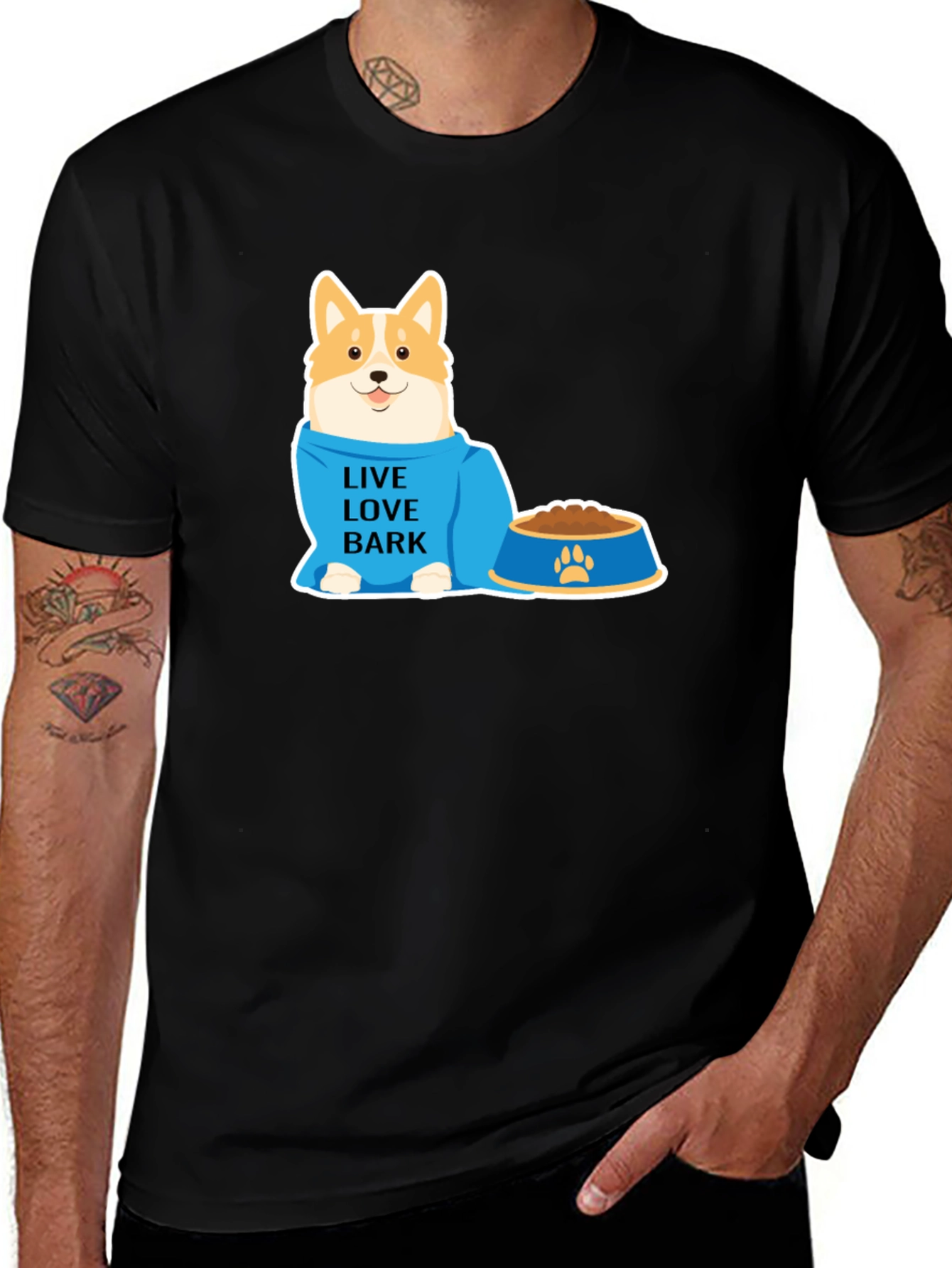Live Love Bark Dog T-Shirt - Pet Lover Tee