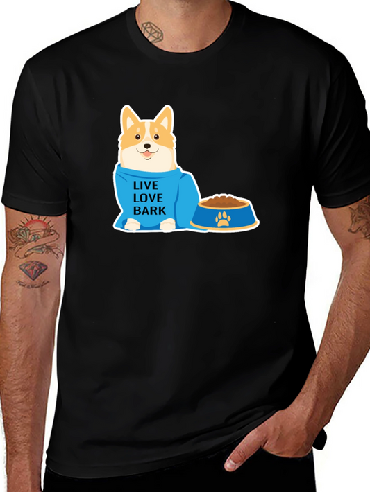 Live Love Bark Dog T-Shirt - Pet Lover Tee