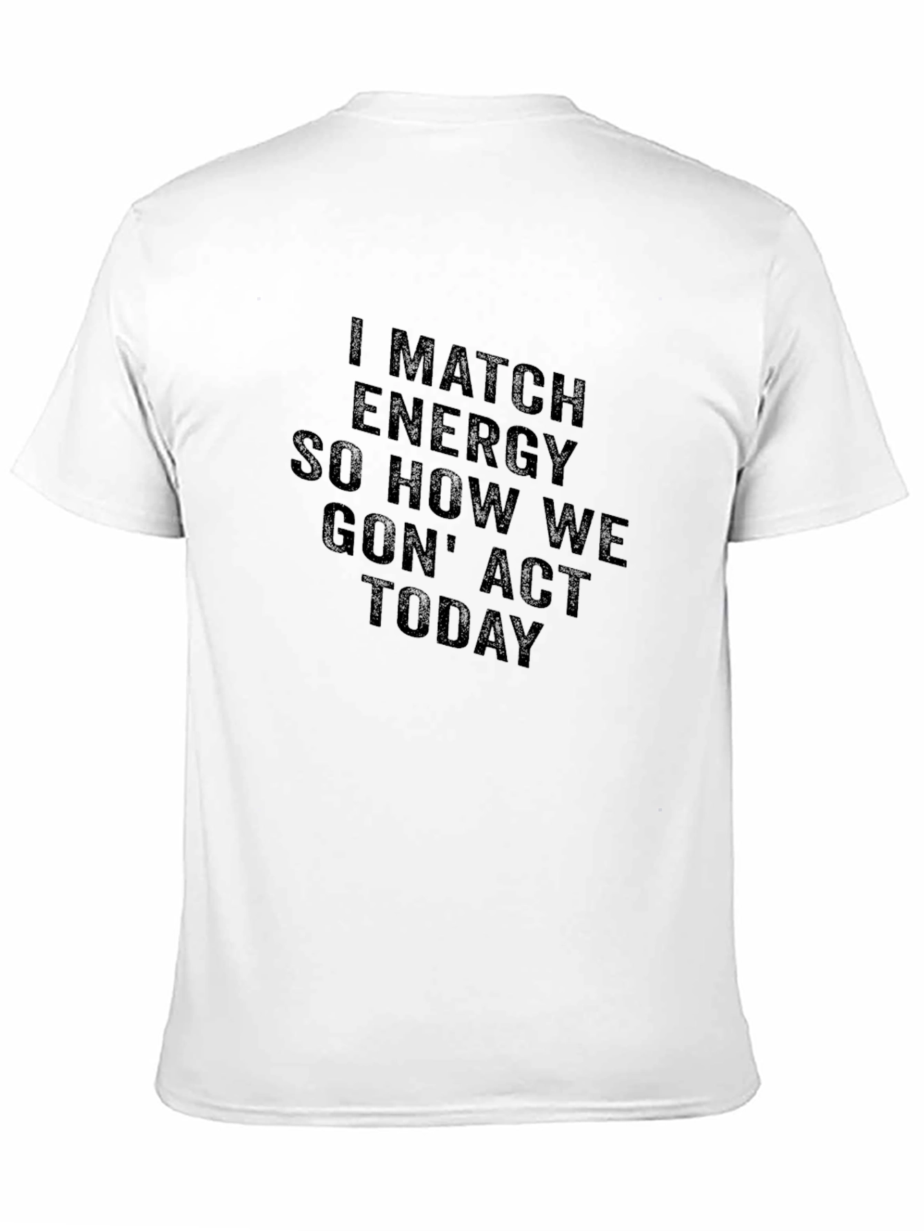 I Match Energy Black T-Shirt - Express Yourself