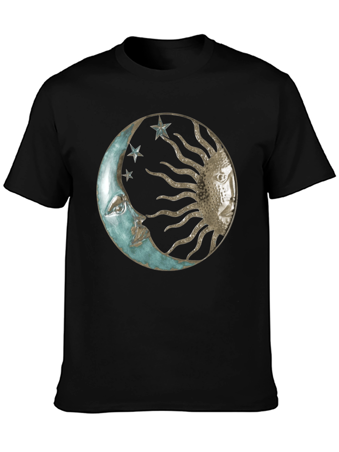 Sun and Moon Graphic Tee - Celestial Design