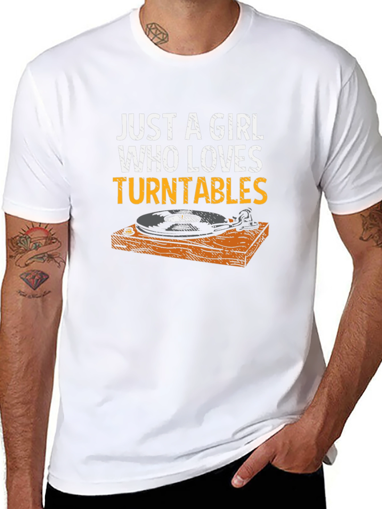 Just a Girl Who Loves Turntables T-Shirt