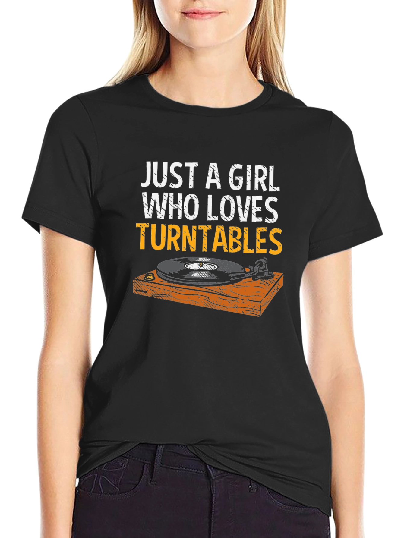 Just a Girl Who Loves Turntables T-Shirt