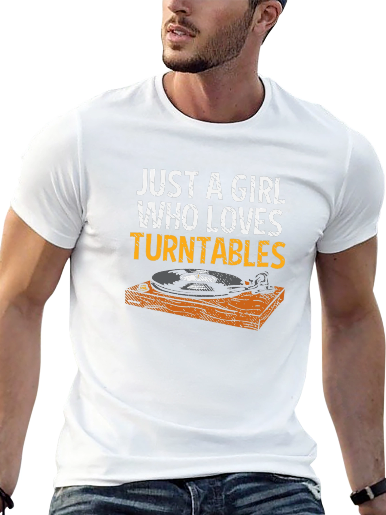 Just a Girl Who Loves Turntables T-Shirt