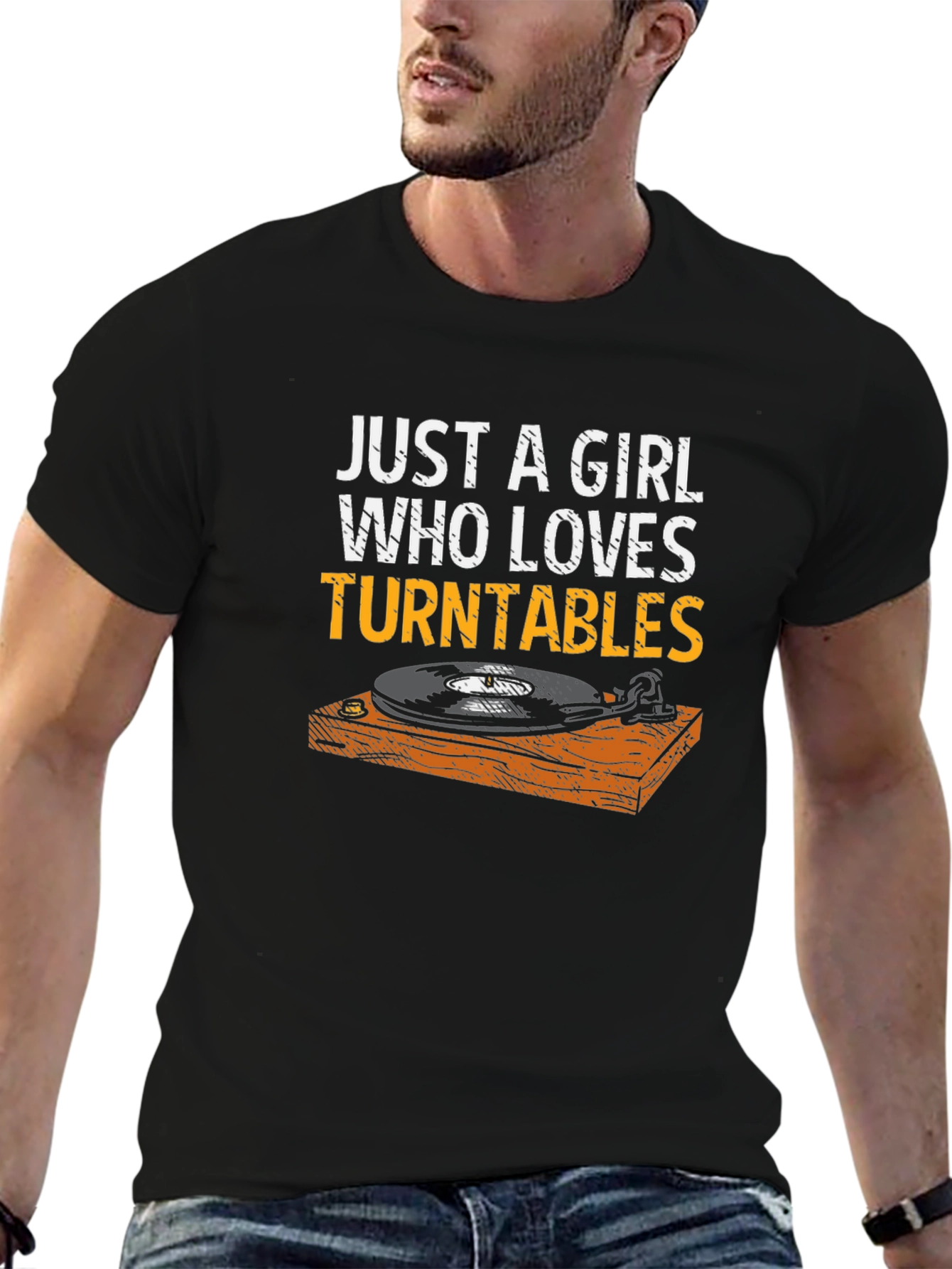 Just a Girl Who Loves Turntables T-Shirt