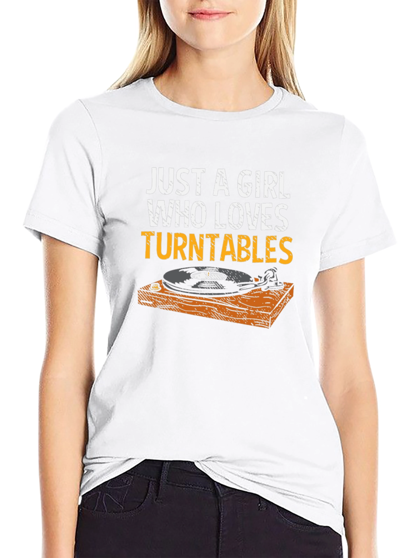 Just a Girl Who Loves Turntables T-Shirt