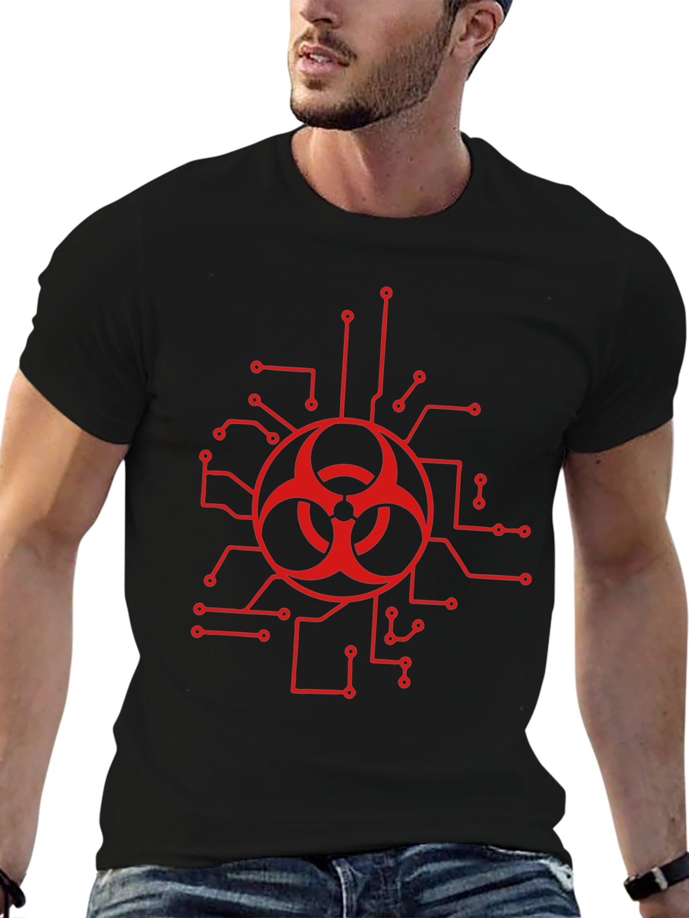Biohazard Circuit Black T-Shirt