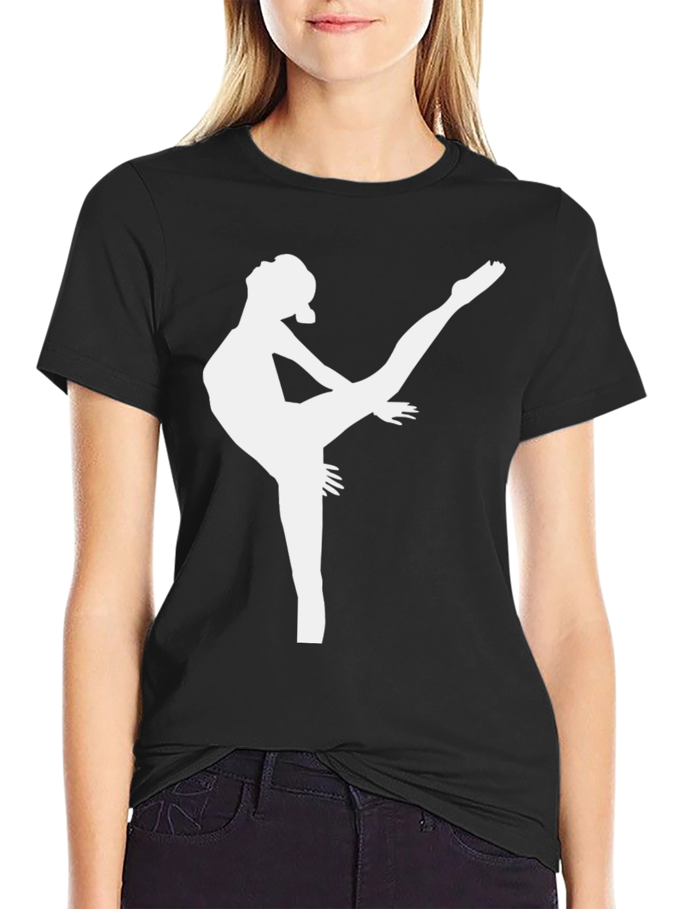 Gymnast Silhouette Graphic T-Shirt