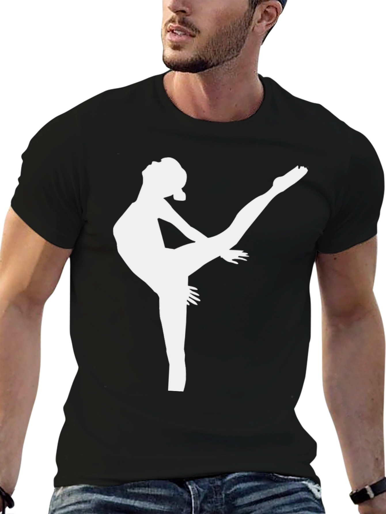 Gymnast Silhouette Graphic T-Shirt