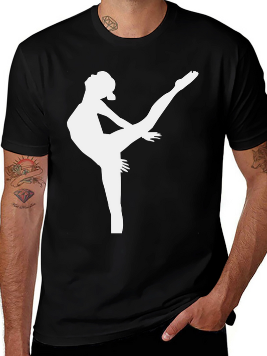 Gymnast Silhouette Graphic T-Shirt
