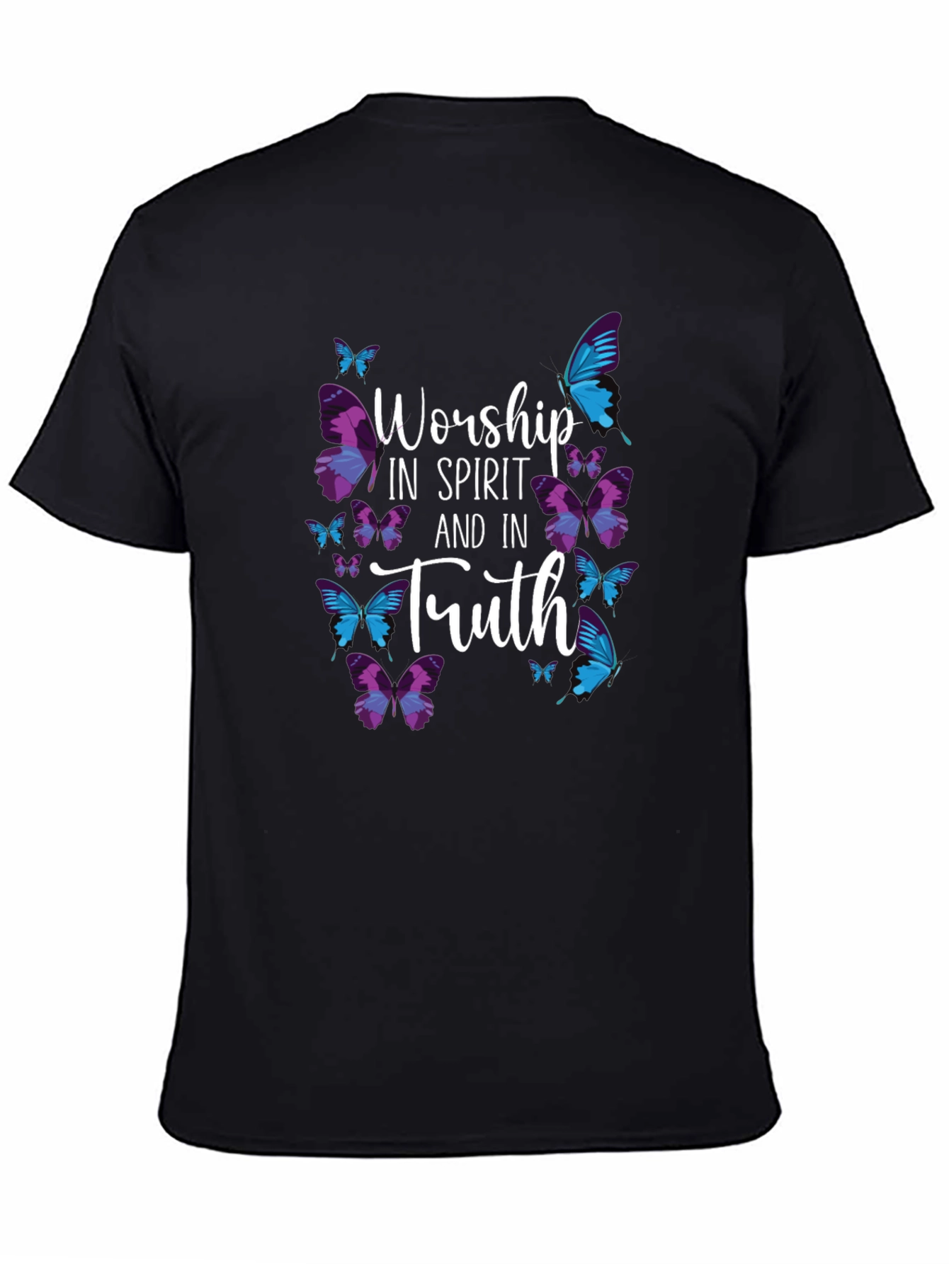 Worship in Spirit and Truth Butterfly T-Shirt