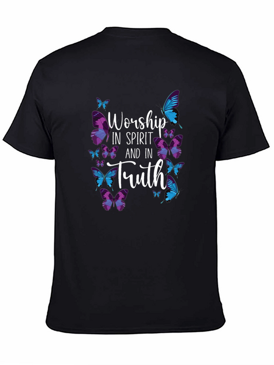 Worship in Spirit and Truth Butterfly T-Shirt