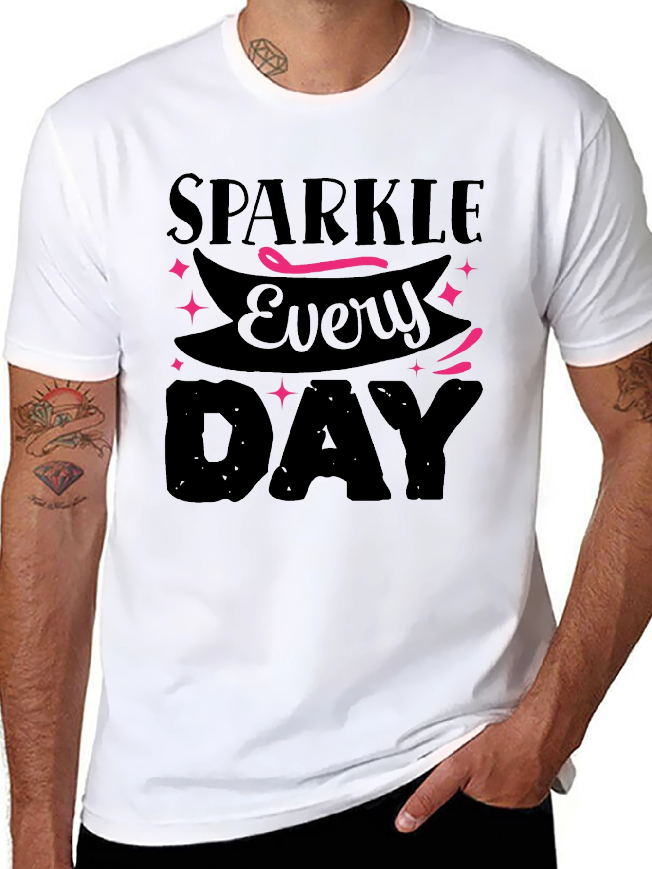 Sparkle Everyday Black T-Shirt