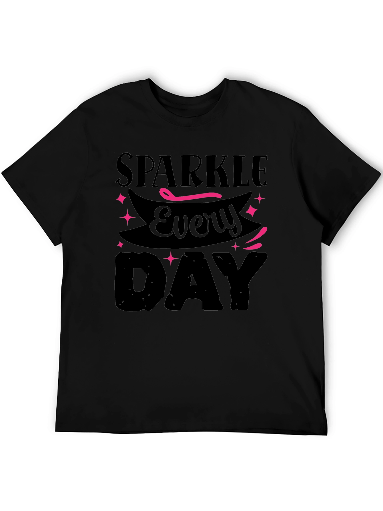 Sparkle Everyday Black T-Shirt