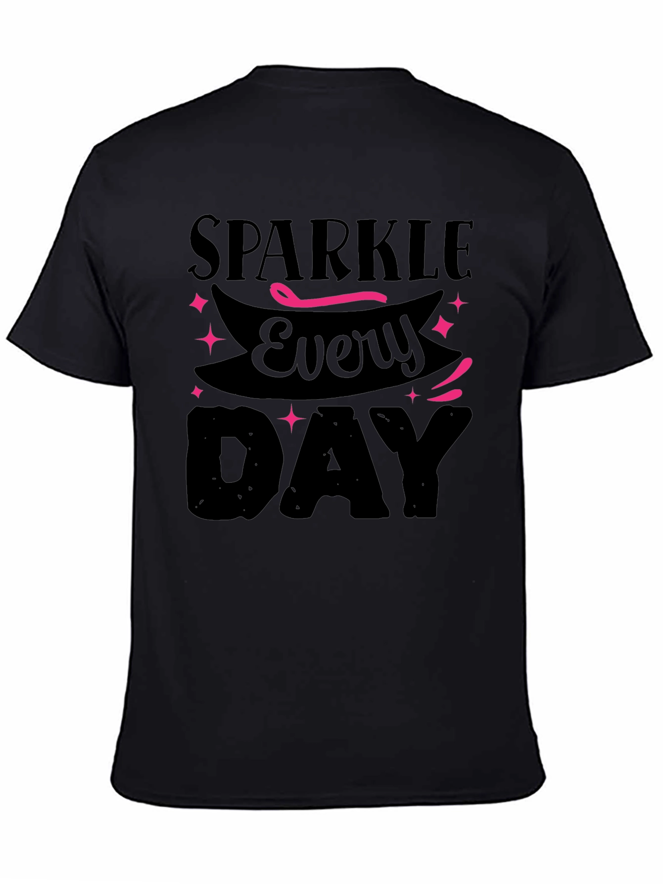 Sparkle Everyday Black T-Shirt