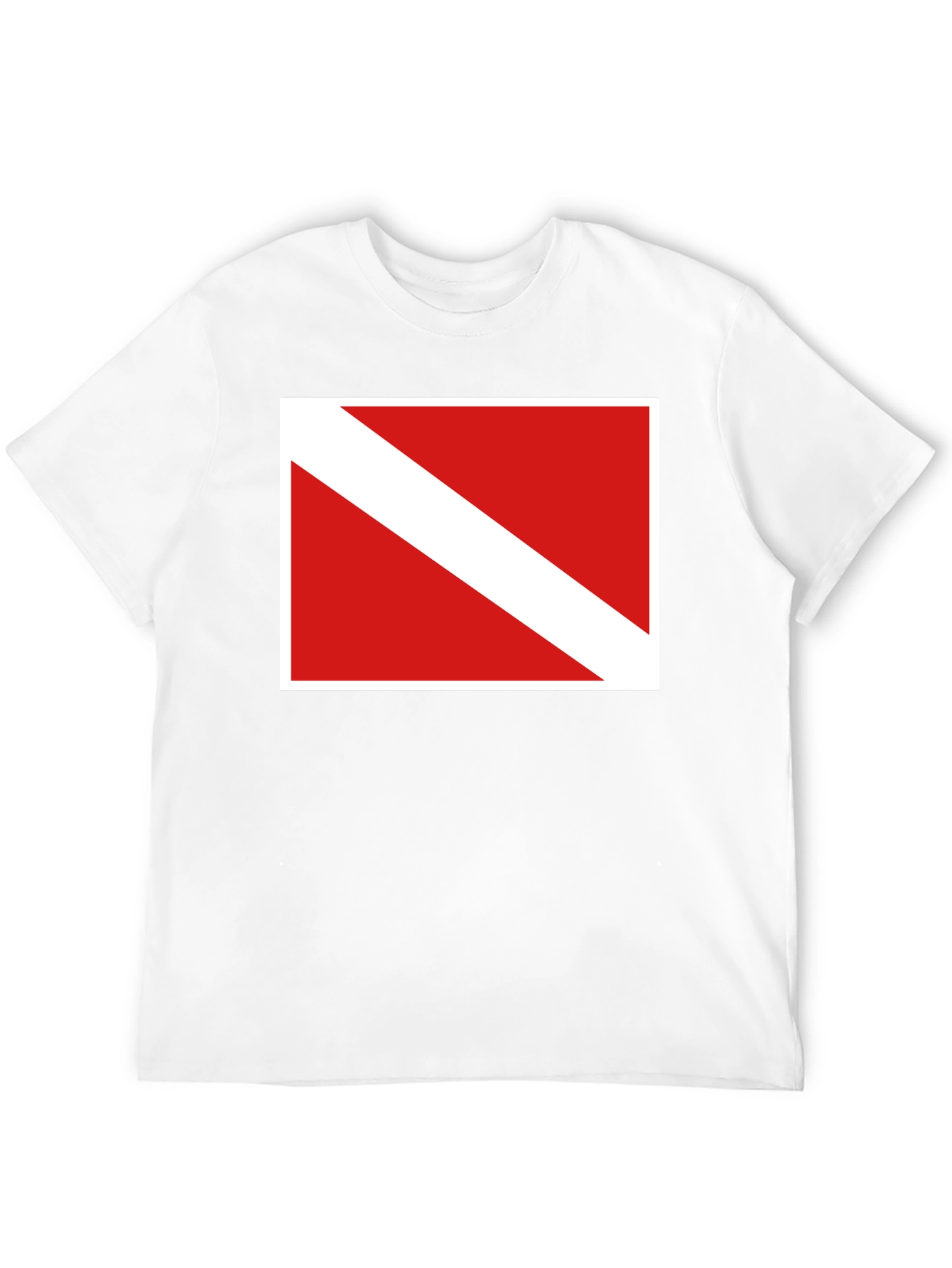 Diver Down Flag Graphic Tee - Black