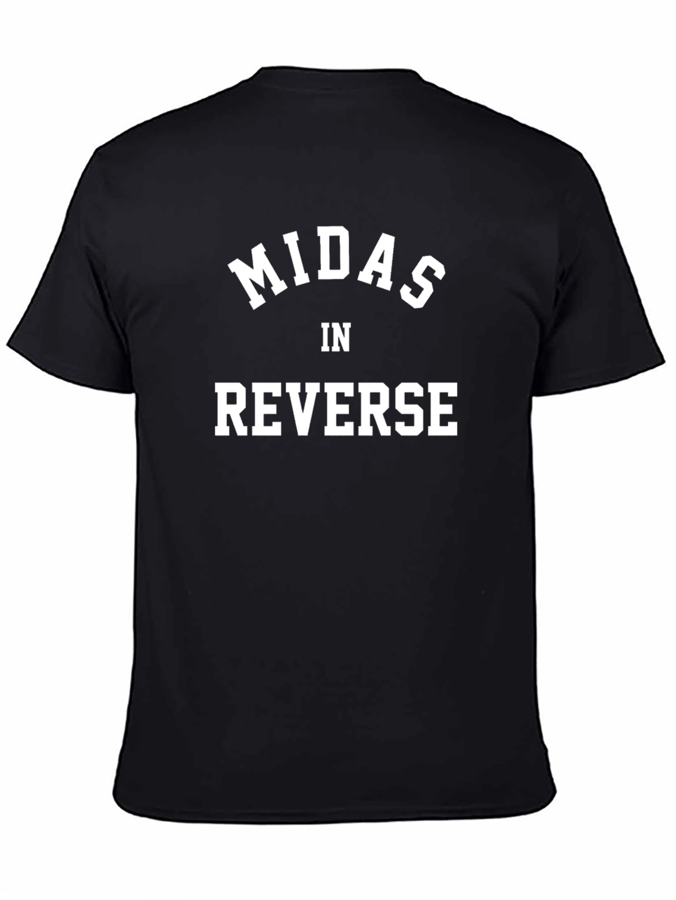 Midas In Reverse Graphic Black Tee