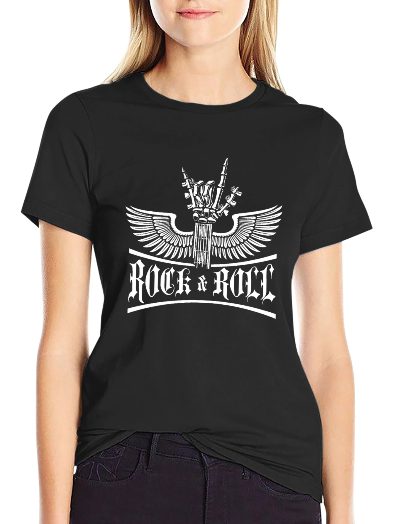 Rock n Roll Skeleton Hand T-Shirt