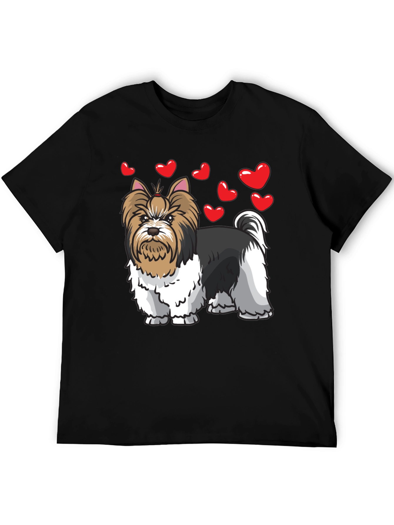Dog Lovers Heart Shirt - Yorkie Terrier Tee