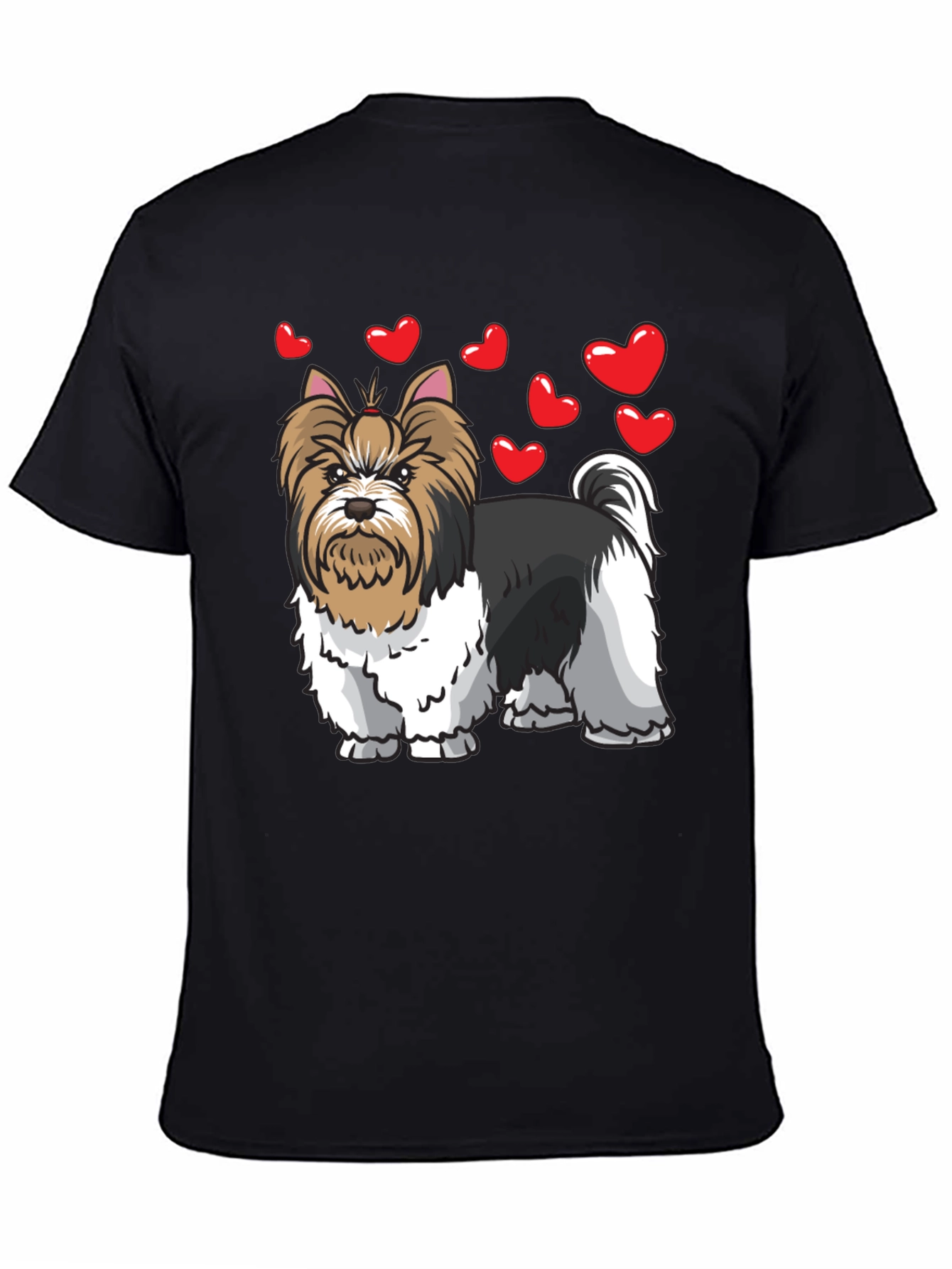 Dog Lovers Heart Shirt - Yorkie Terrier Tee