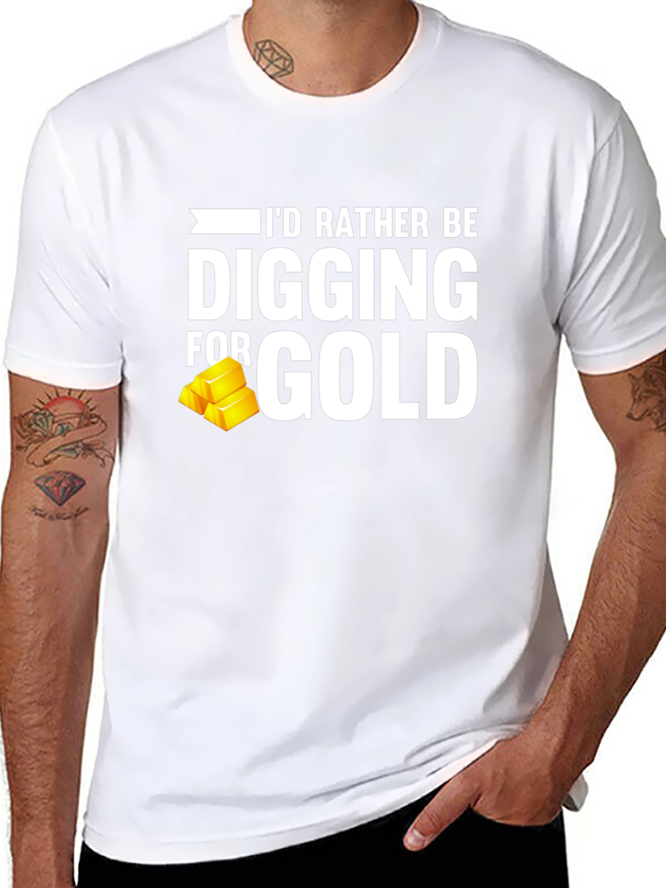 Digging for Gold T-Shirt - Funny Prospecting Tee
