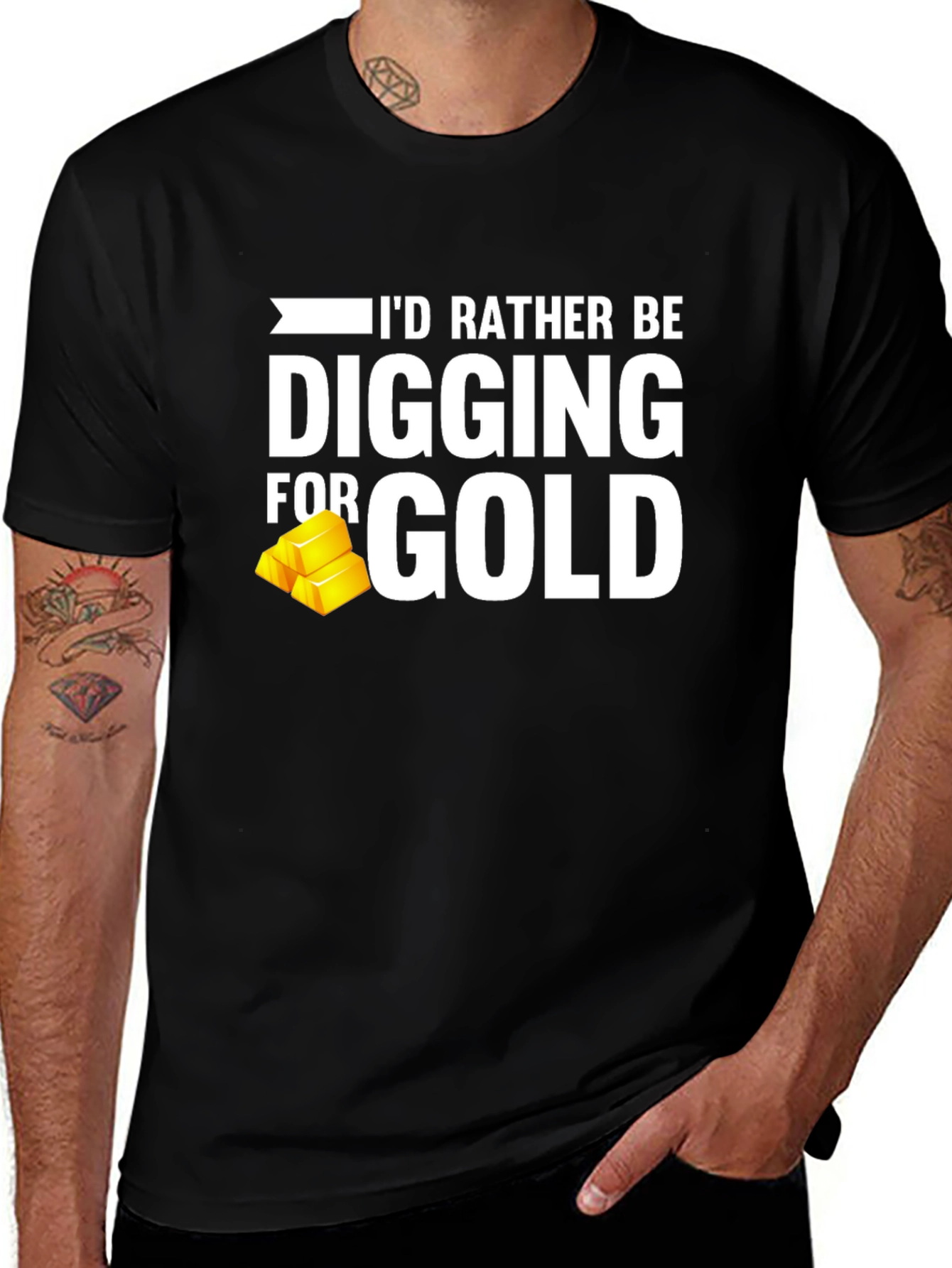 Digging for Gold T-Shirt - Funny Prospecting Tee