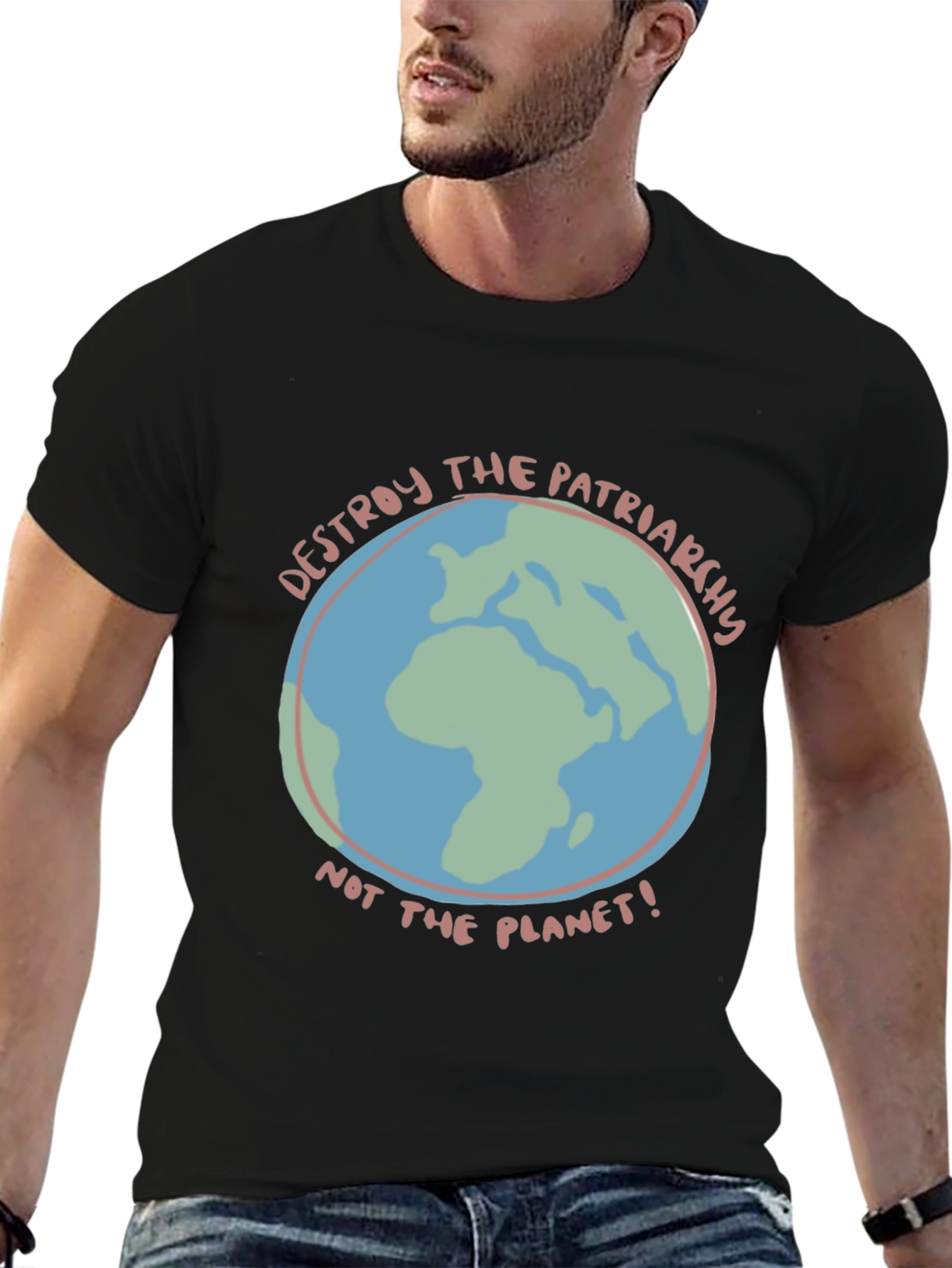 Destroy Patriarchy Earth Graphic Tee