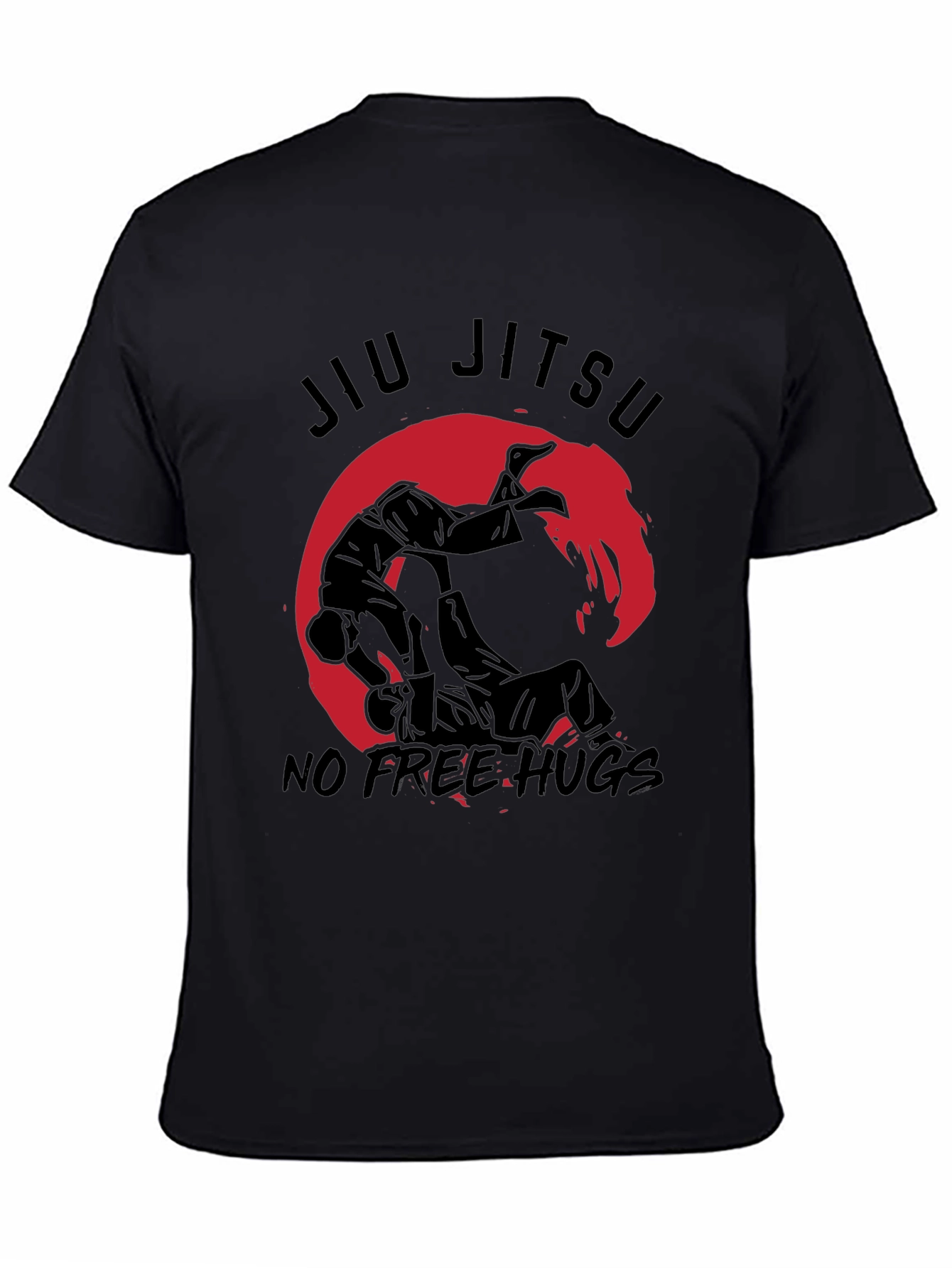 Jiu Jitsu No Free Hugs Black T-Shirt