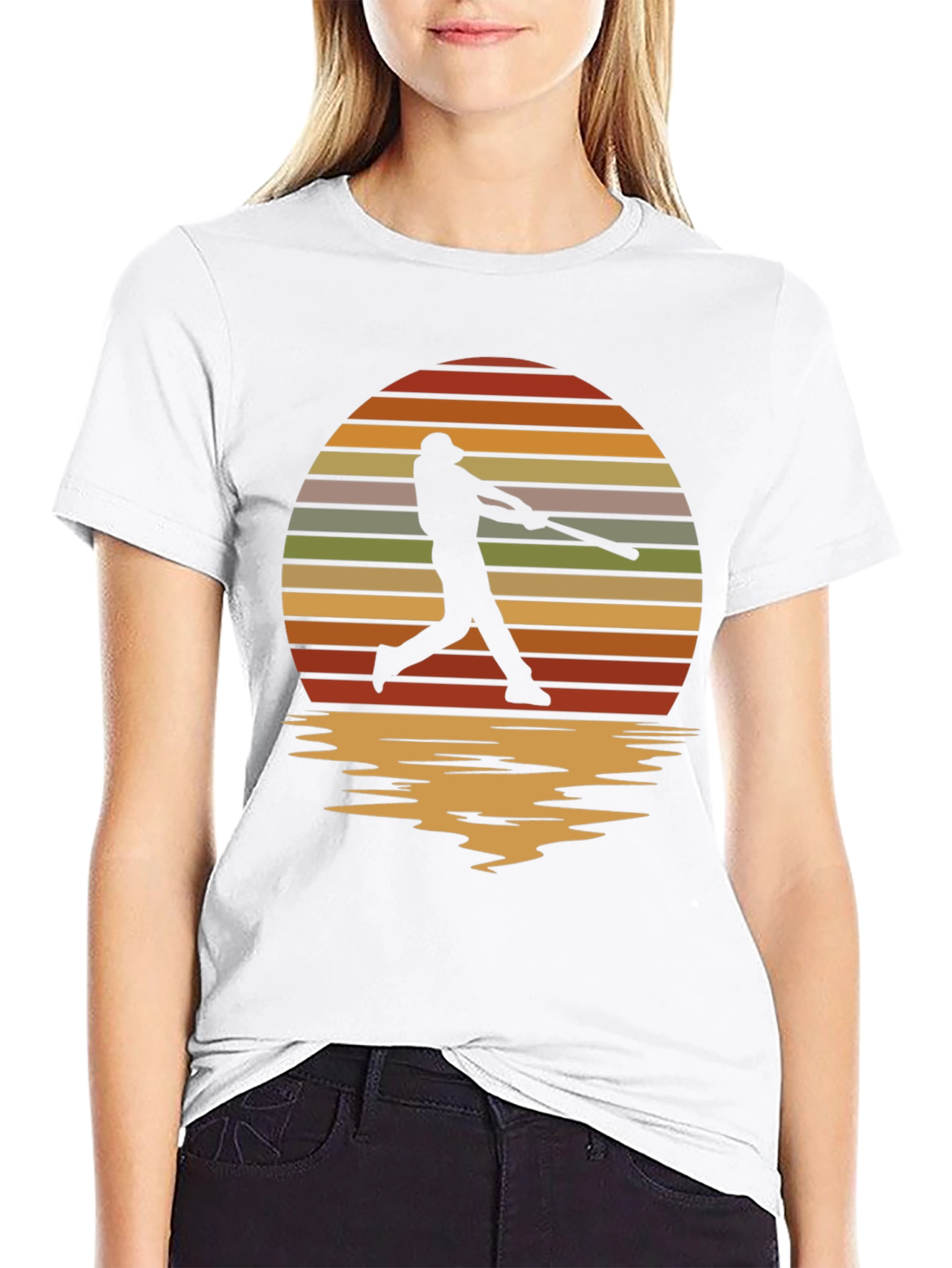 Baseball Silhouette Graphic Tee