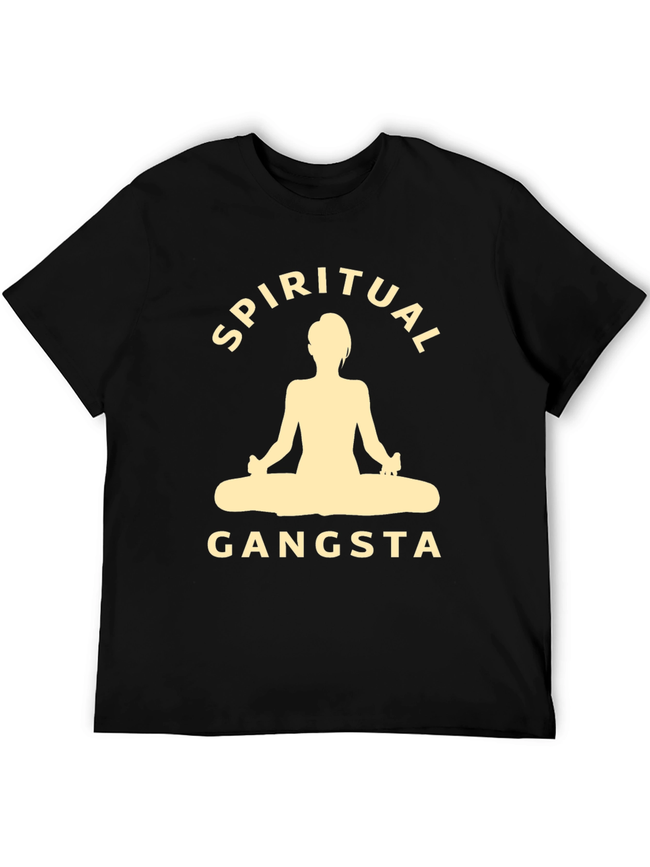 Spiritual Gangsta Black Graphic T-Shirt
