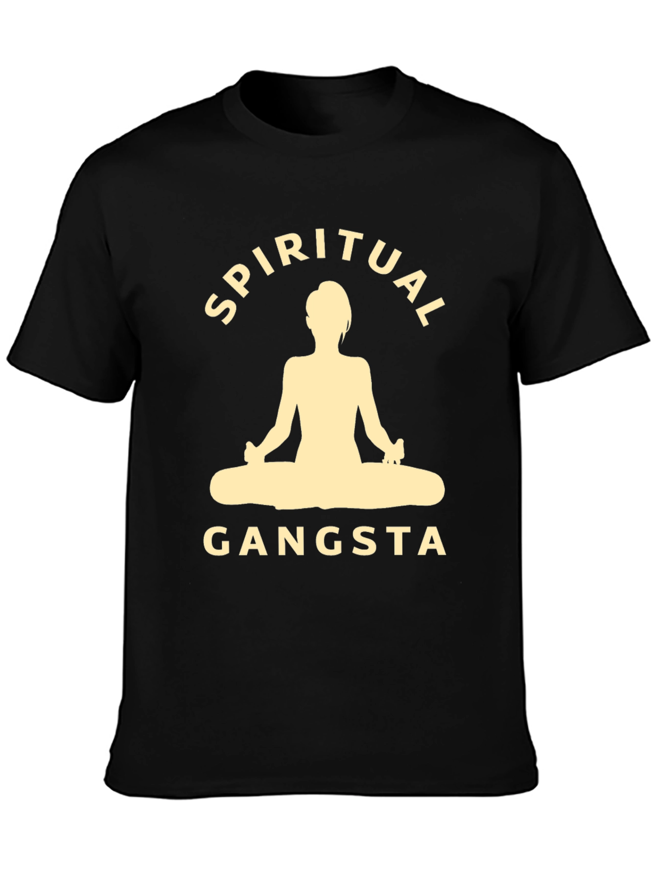 Spiritual Gangsta Black Graphic T-Shirt