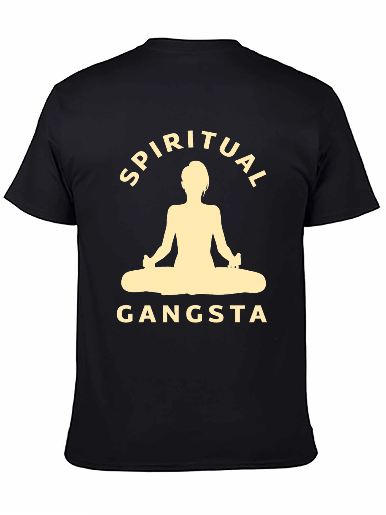 Spiritual Gangsta Black Graphic T-Shirt