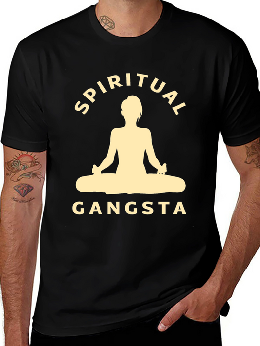 Spiritual Gangsta Black Graphic T-Shirt