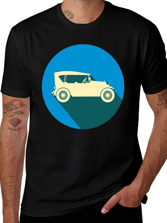 Vintage Car Graphic Tee - Classic Style