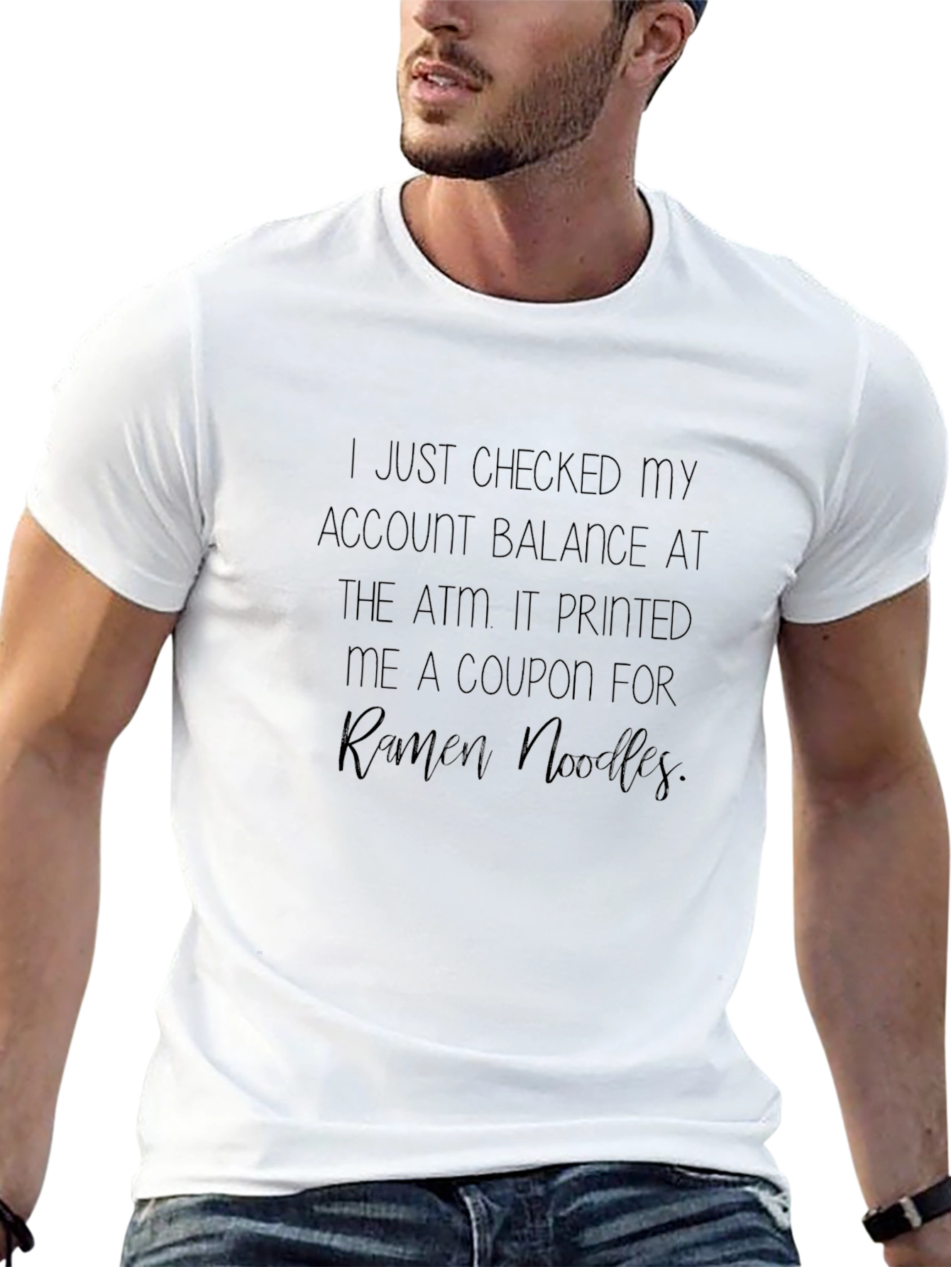 ATM Ramen Noodles T-Shirt - Funny Sarcastic Tee
