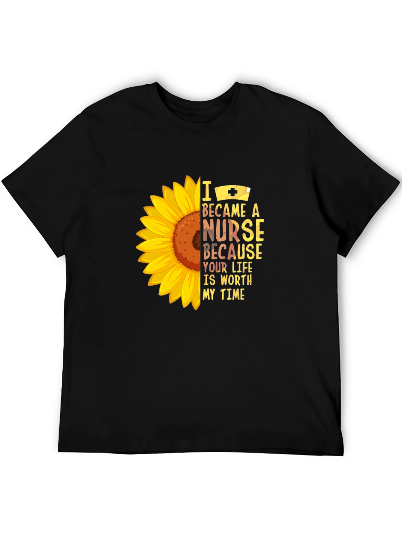 Sunflower Nurse Graphic T-Shirt - Worth My Time