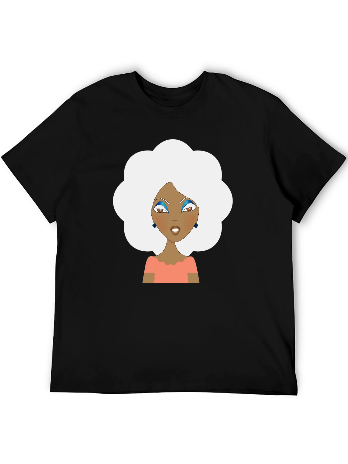 Retro Afro Woman Graphic T-Shirt