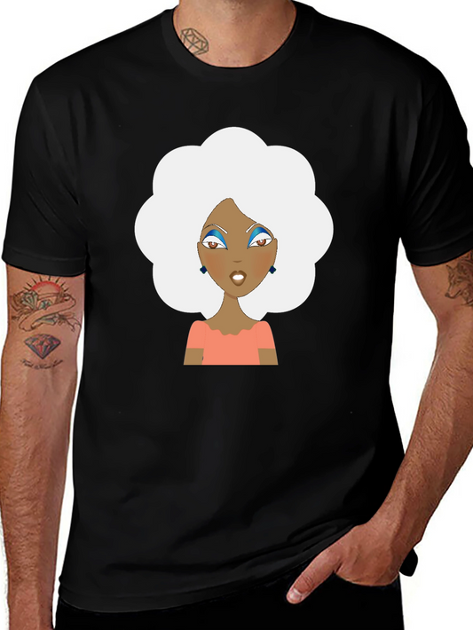 Retro Afro Woman Graphic T-Shirt