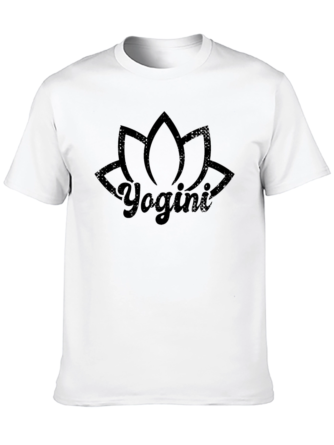 Yogini Lotus T-Shirt - Black Yoga Shirt