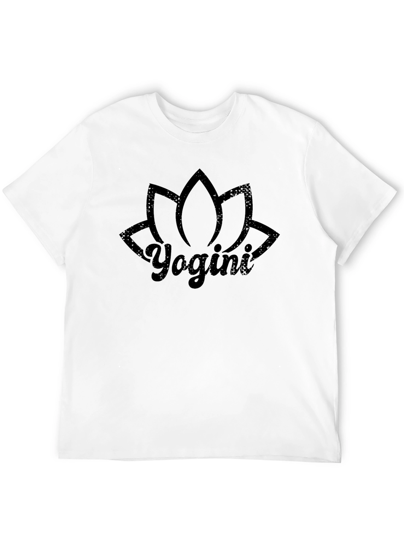 Yogini Lotus T-Shirt - Black Yoga Shirt