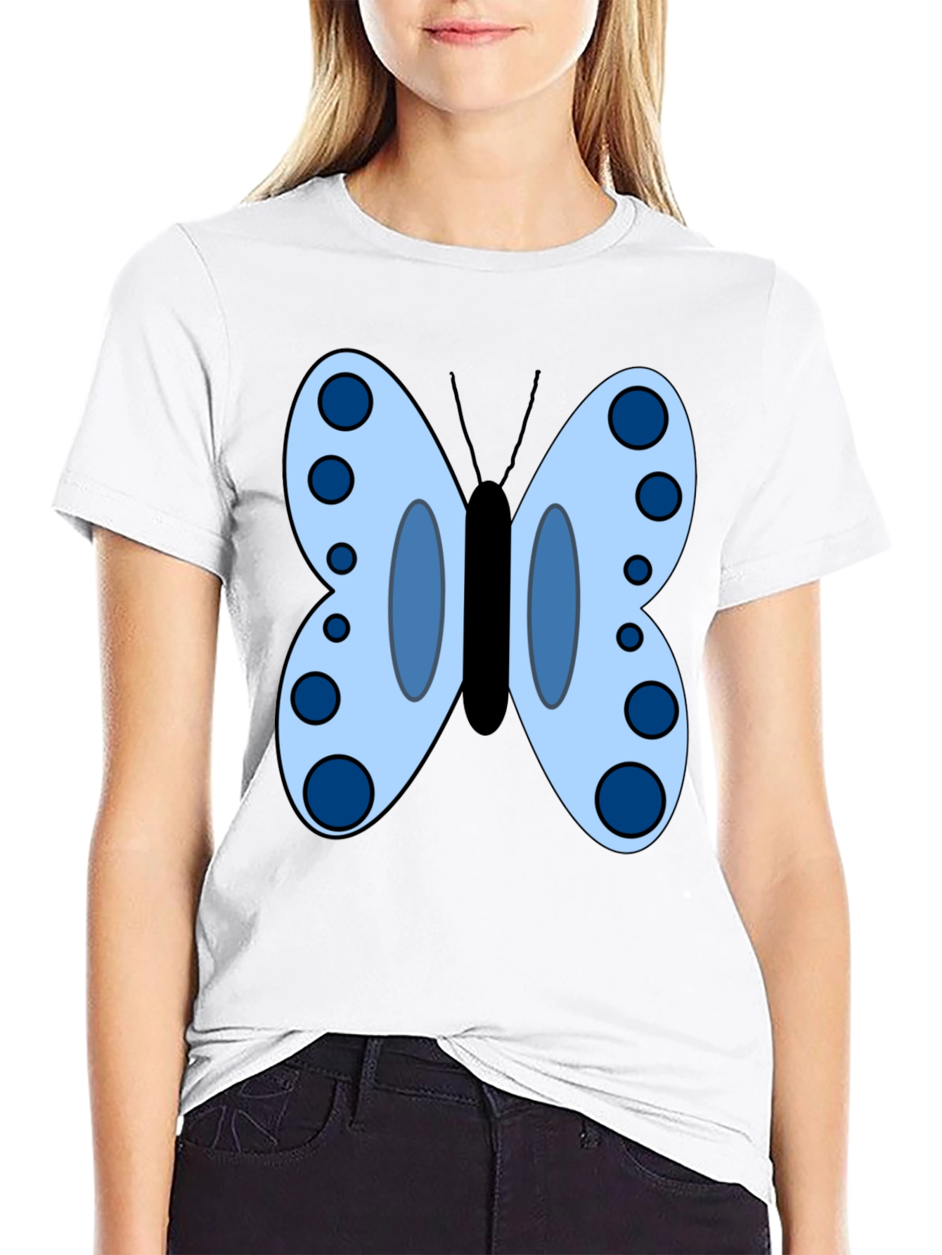 Butterfly Graphic T-Shirt - Black