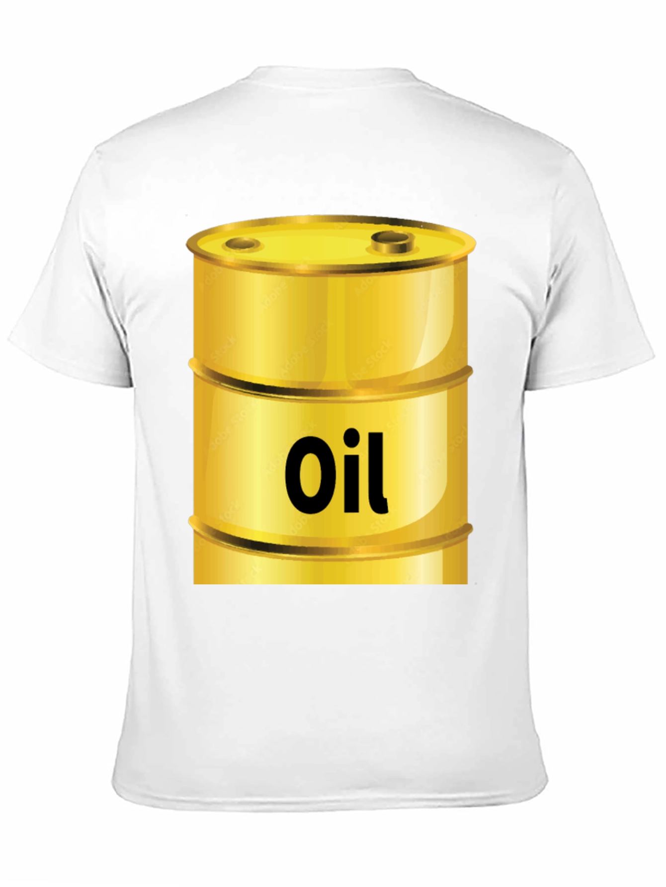 Oil Barrel Graphic Tee - Cool Black T-Shirt