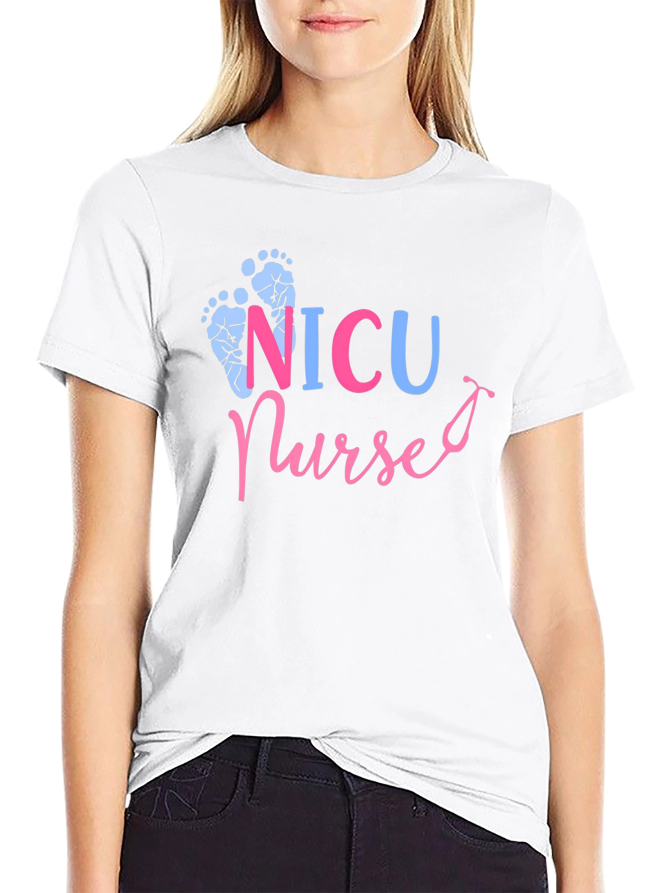 NICU Nurse Graphic Tee - Unisex Black T-Shirt