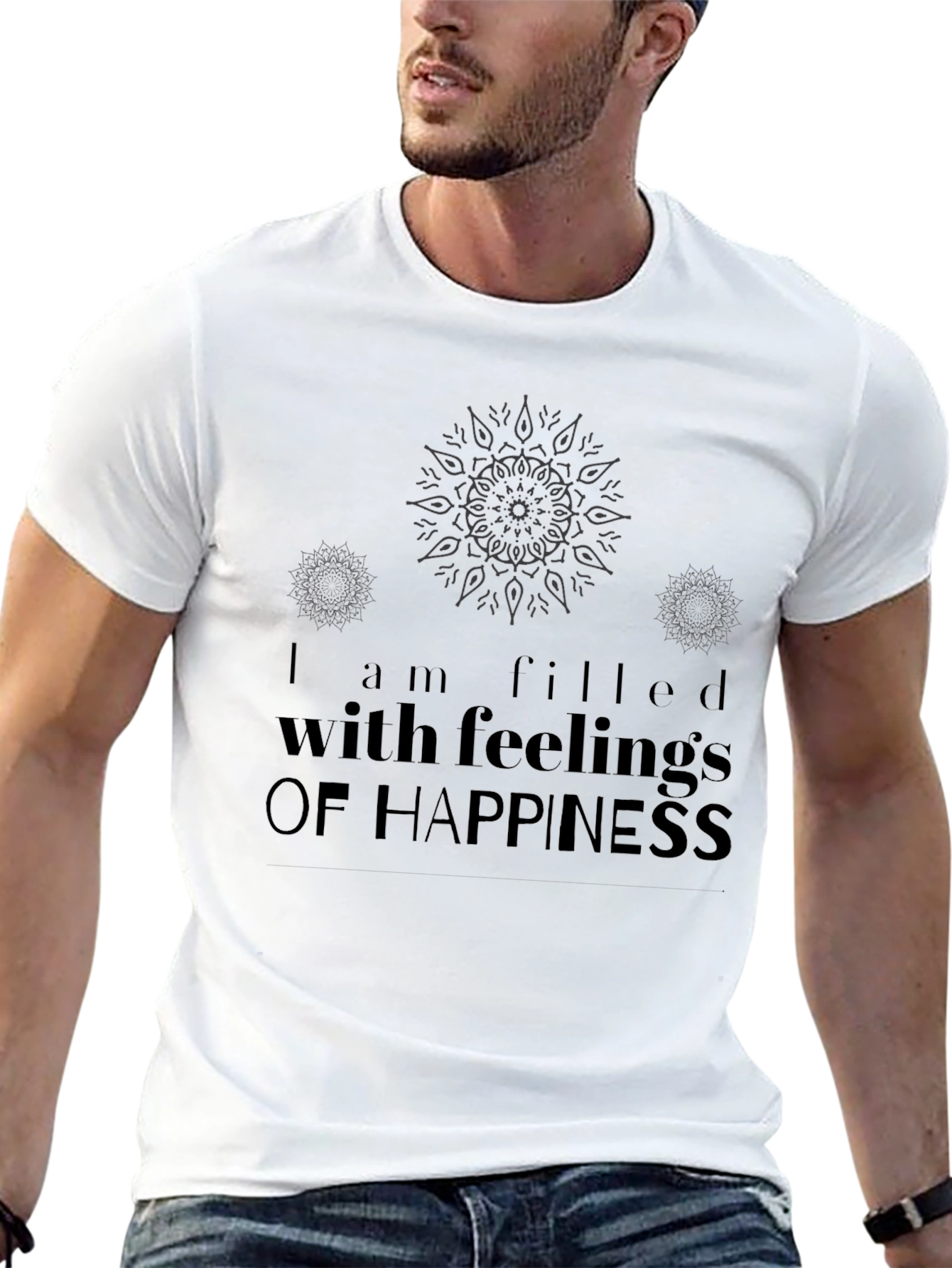 Happiness Graphic Tee - Stylish Comfort